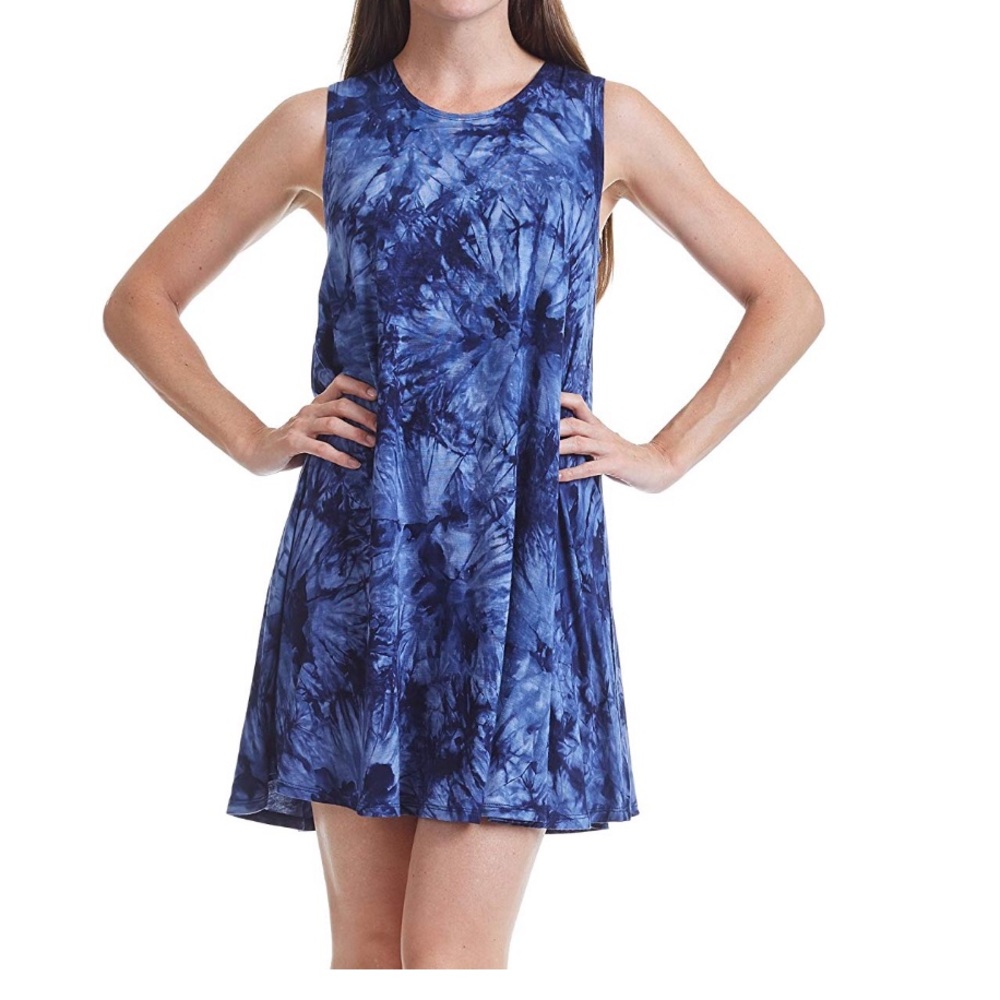 Come together California blue tie dye dress
